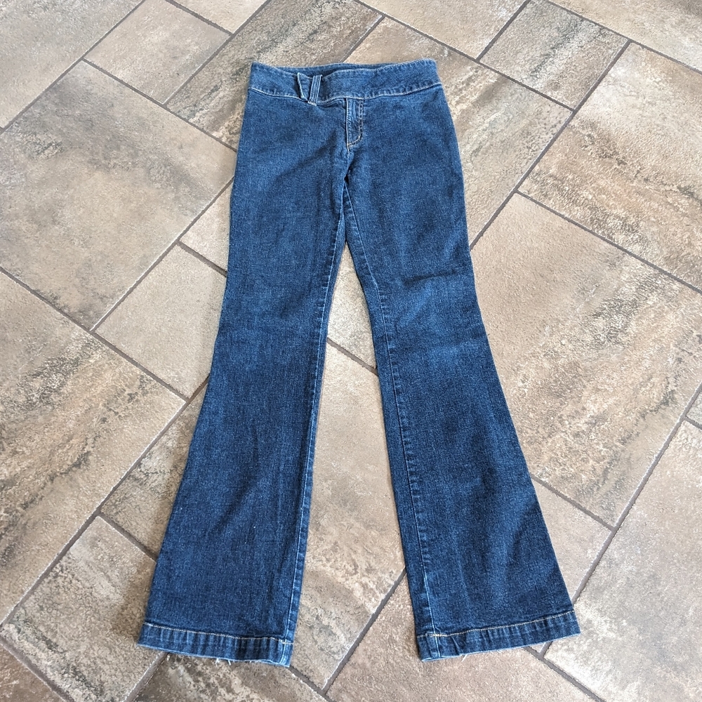 Mavi Vintage Midrise Denim Stretch Flare Pants Jeans Size 27 Blue